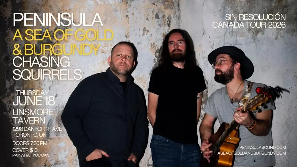 Sin Resolución Canada Tour @ Linsmore Tavern Peninsula - SGB - Chasing Squirrels