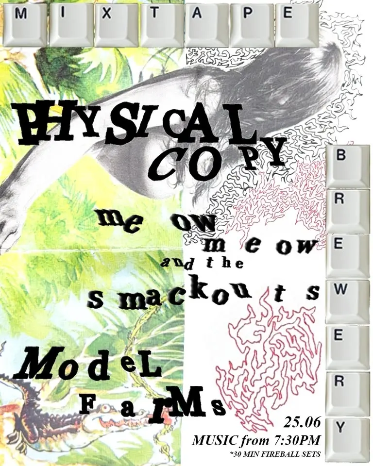 Physical Copy + Meow Meow & The Smackouts + Model Farms
