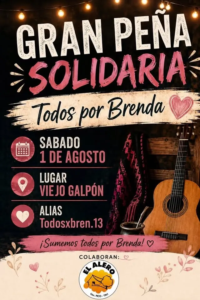 ¡¡GRAN PEÑA SOLIDARIA PARA BRENDA MARTINEZ!!