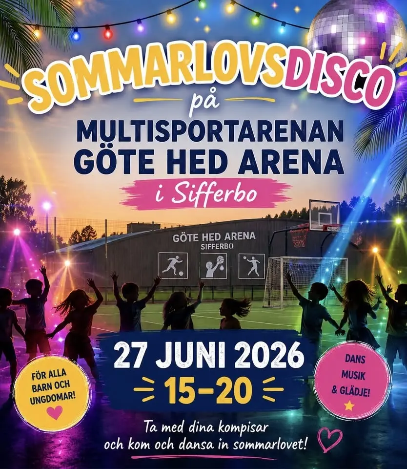 Sommarlovsdisco - Göte Hed Arena, Sifferbo