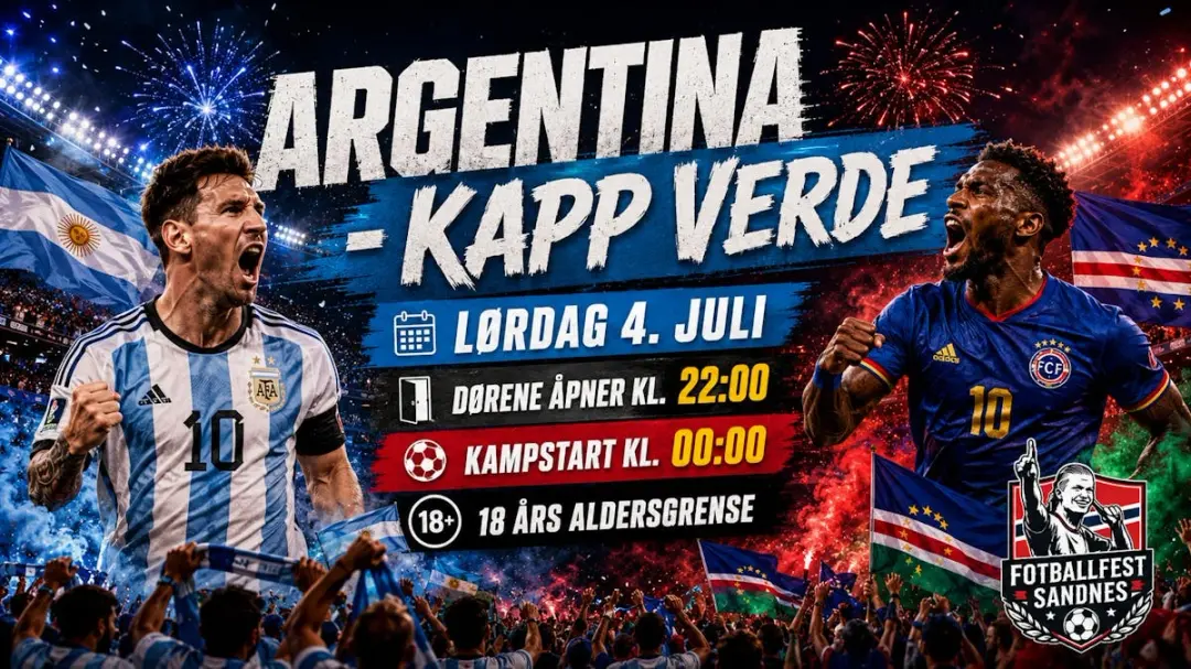 Argentina - Kapp Verde // Fotballfest Sandnes // Lørdag 4.Juli