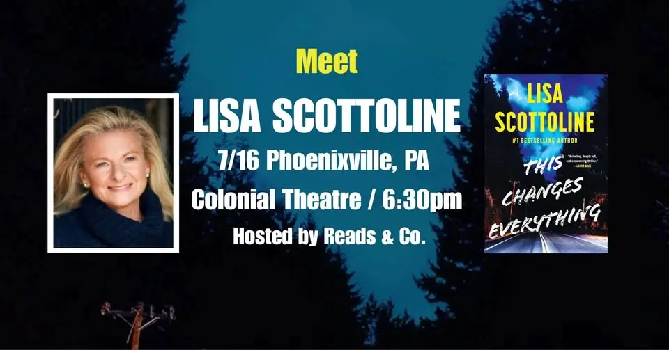 Lisa Scottoline event at Colonial Theatre in Phoenixville, PA