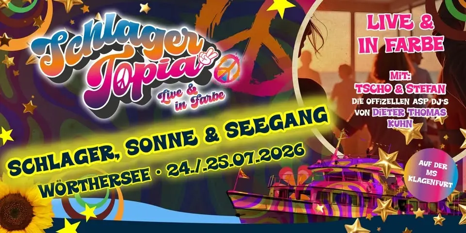 Schlagertopia Partyschiff "Wörthersee" 2026