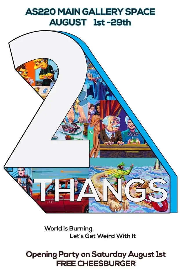 Two Thangs art opening at AS220 Main Space