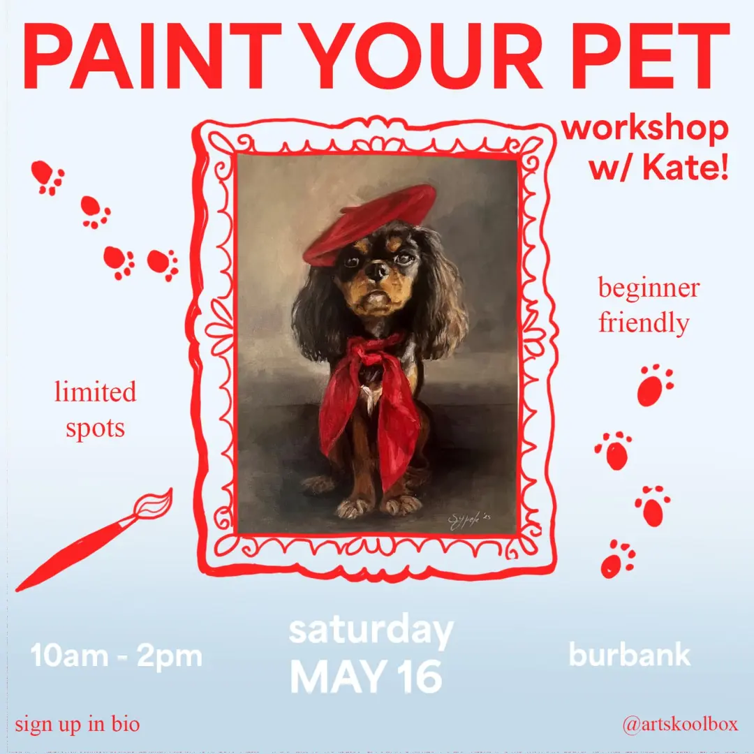Paint your Pet! Beginner Friendly Pet Portrait Workshop with Kate Sypek