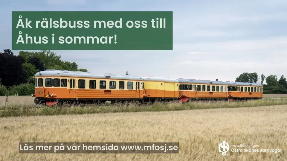 Åk rälsbuss till Åhus
