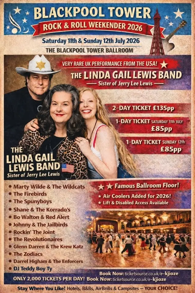 Blackpool Tower Ballroom Rock & Roll Weekender 2026