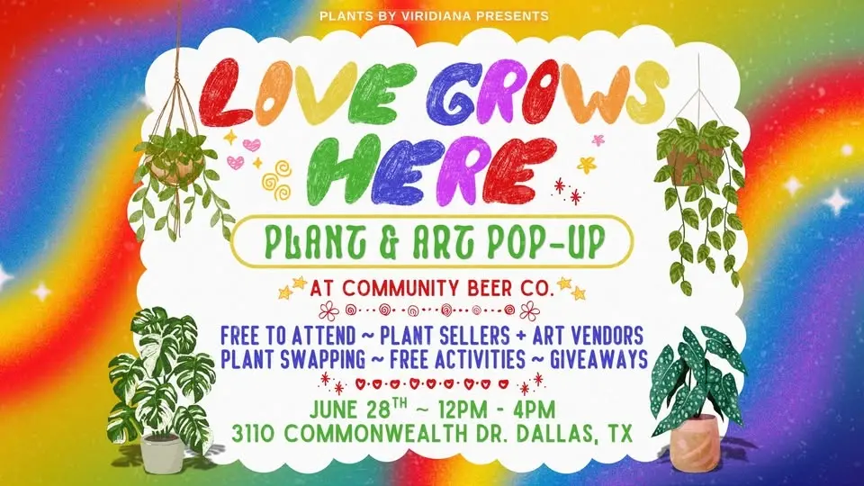 🪴 Love Grows Here: Plant & Art Pop-Up @ Community Beer Co. ❤️