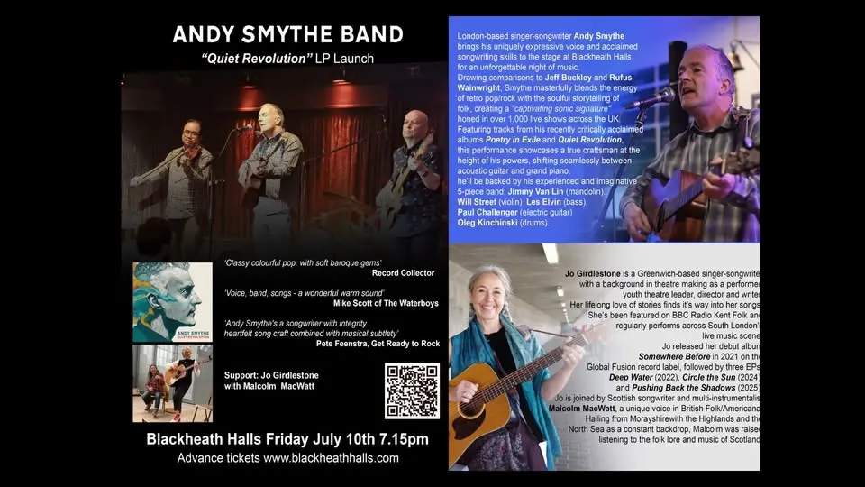 Blackheath Halls  The Andy Smythe Band+Jo Girdlestone/Mal MacWatt