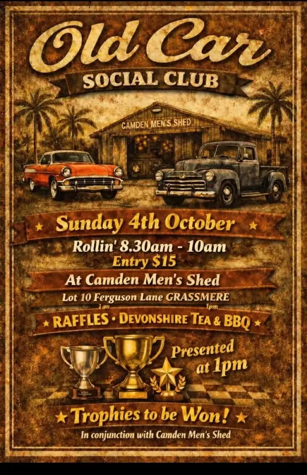 Old Car Social Club | Classic Car Meet – Grassmere