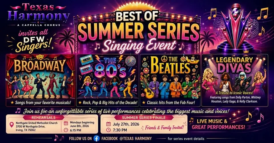 Summer Series Singing Event