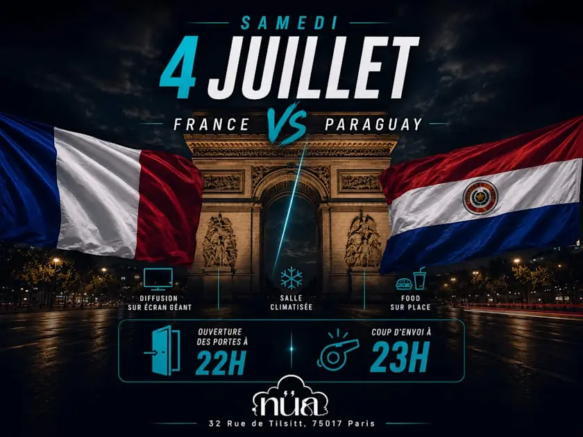 Diffusion Match France Vs Paraguay Ecran Geant Au Nua Paris