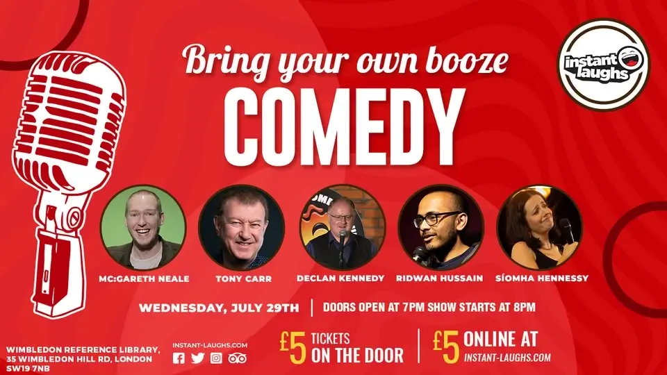 Bring your own booze comedy