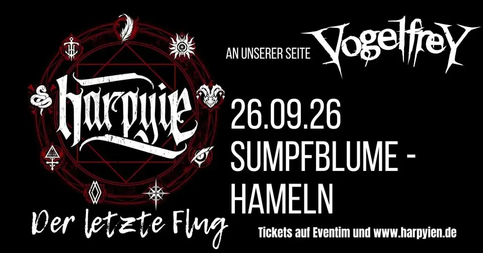 HARPYIE & Vogelfrey - "Der letzte Flug" Abschiedstour Hameln