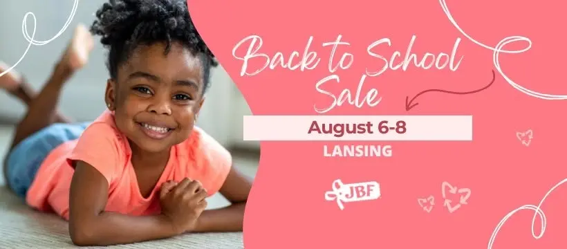 Just Between Friends Lansing Back to School Sale