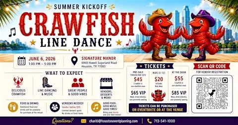 Summer Kickoff Crawfish and Line Dancing Event