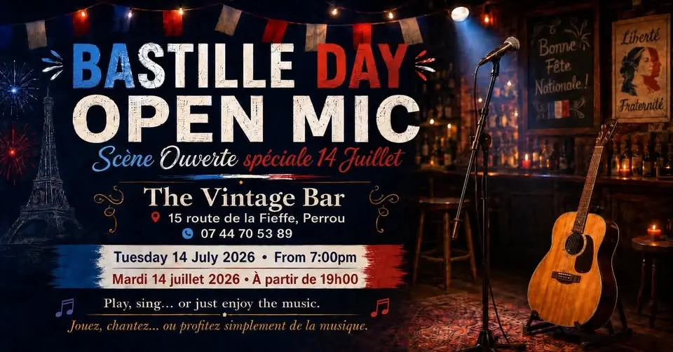 Bastille Day Open Mic / Scène Ouverte du 14 Juillet