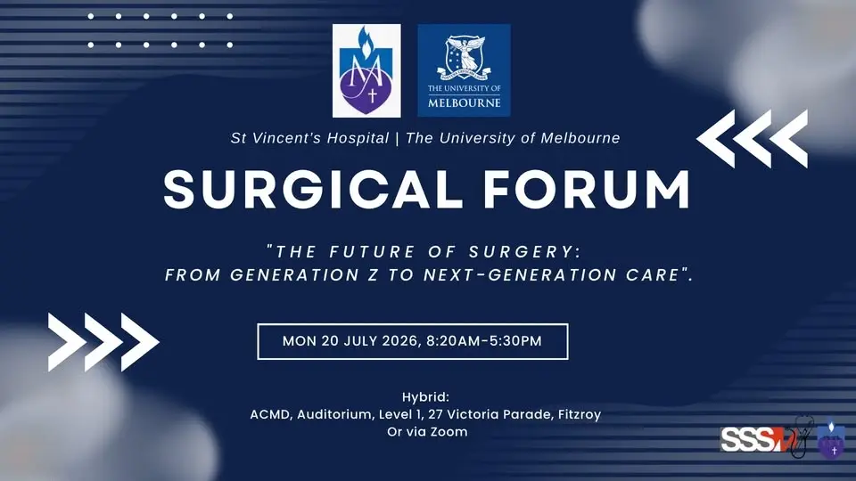 St Vincent’s Hospital, University of Melbourne Surgical Forum 2026