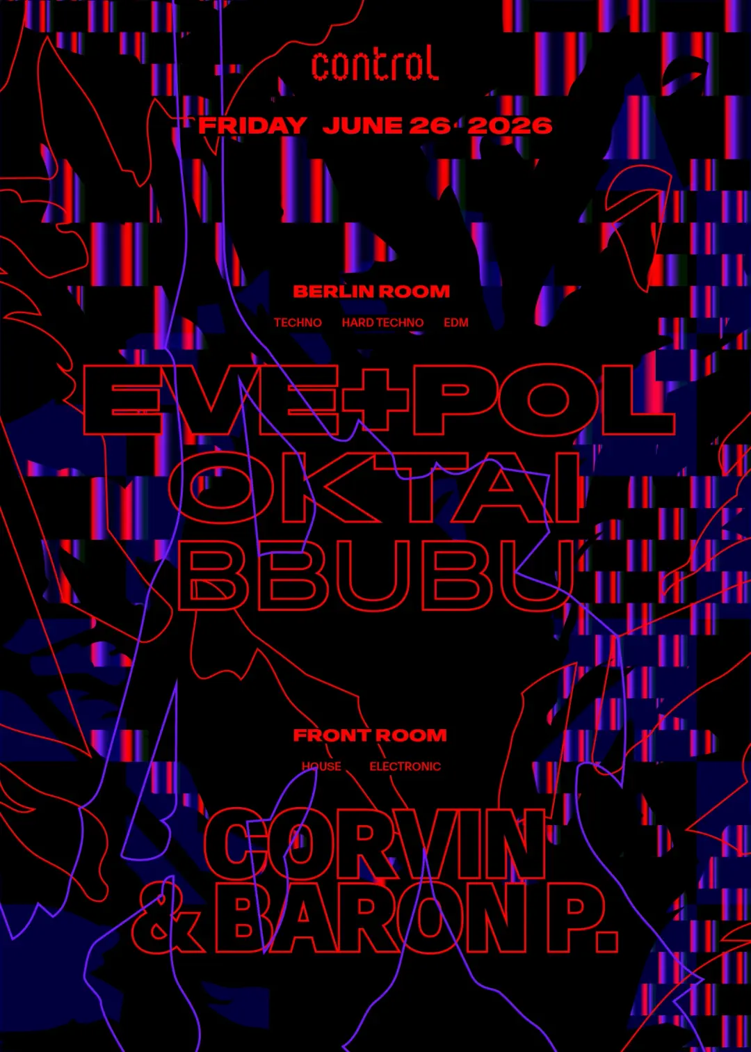 EVE+POL [LIVE], OKTAI, BBUBU, Corvin & Baron P