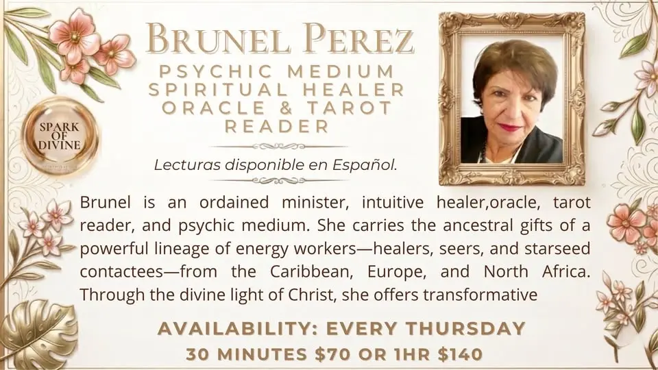 Oracle/Tarot reader and psychic medium with Brunel Perez