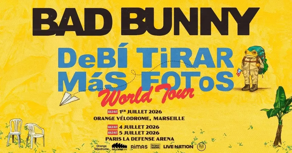 BAD BUNNY | Orange Vélodrome, Marseille - 1er juillet 2026