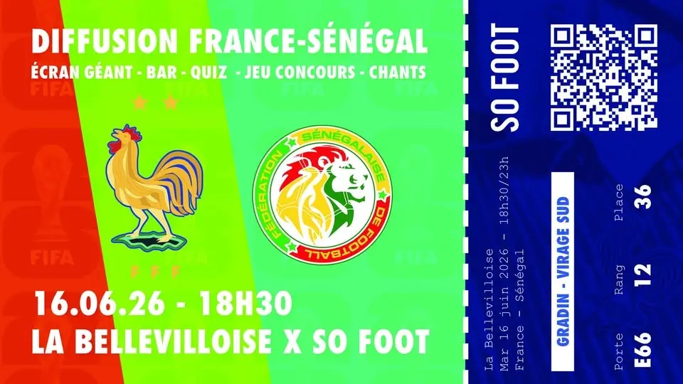 France - Sénégal : projection So Foot à la Bellevilloise