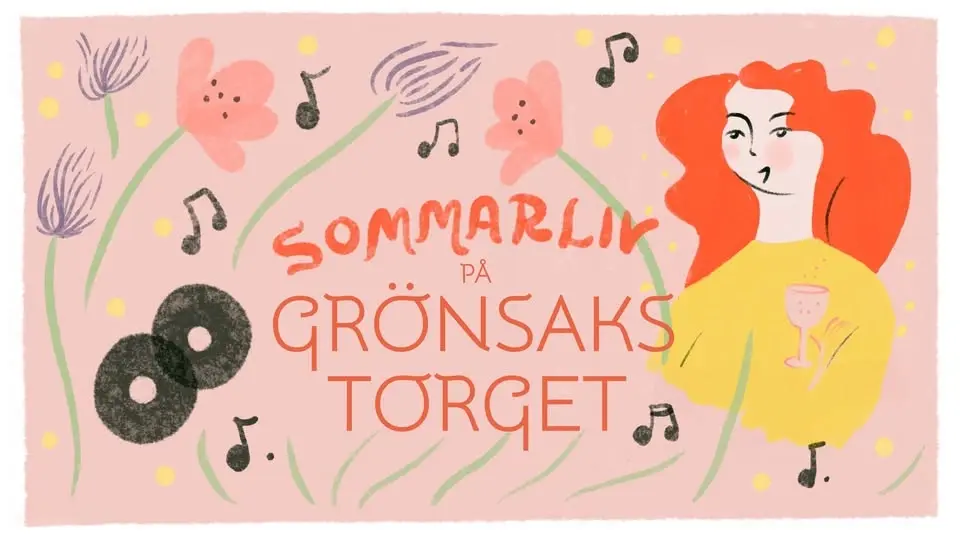 Sommarliv på Grönsakstorget