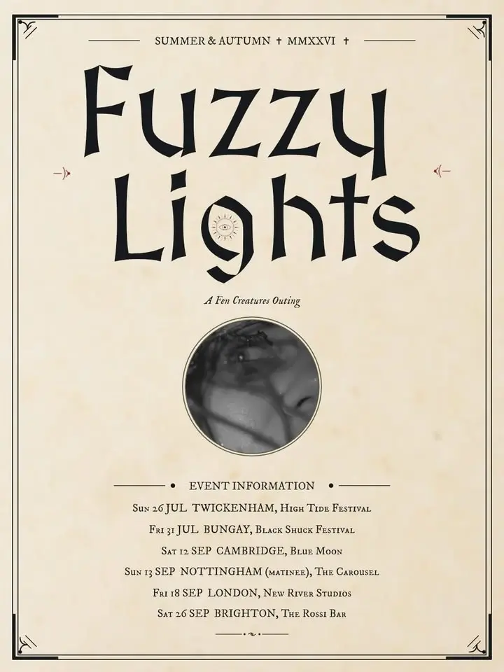 Divine Schism in London! Fuzzy Lights
