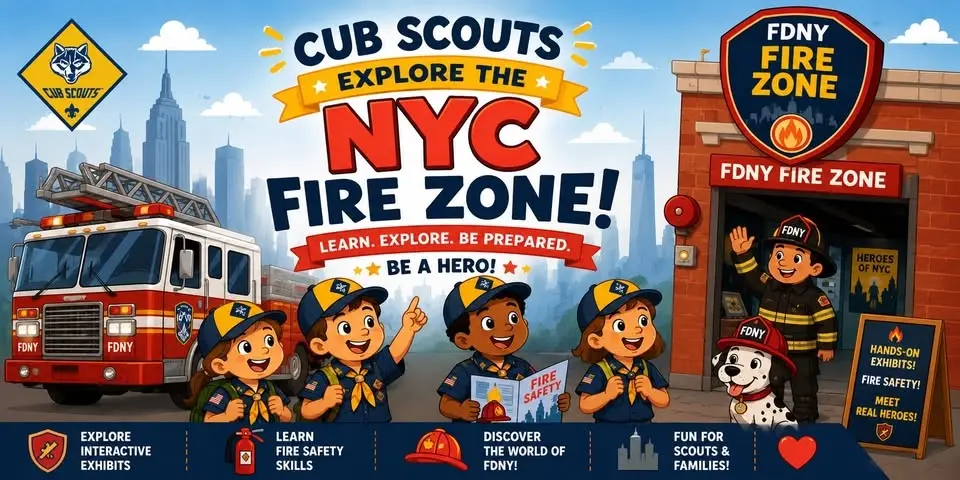 Sound the Alarm! Cub Scouts at FDNY Fire Zone