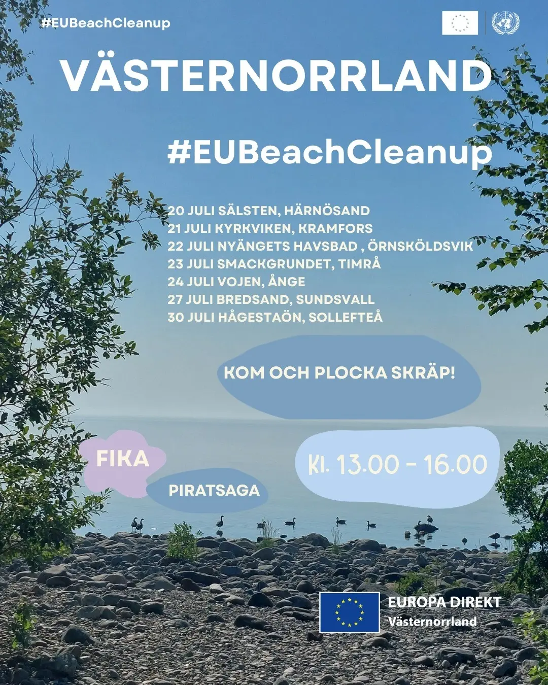EU Beach Clean Up Västernorrland