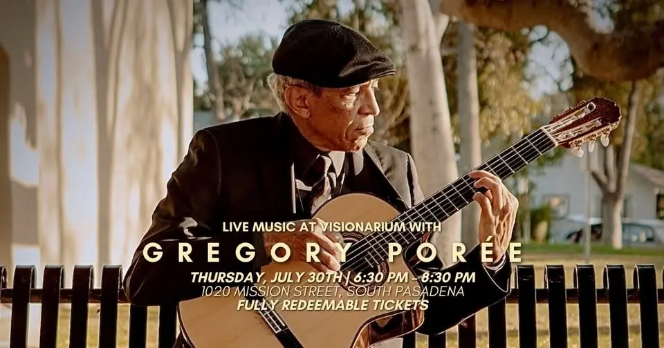 🎸✨ Live Music Night at Visionarium with Gregory Porée ✨🎶