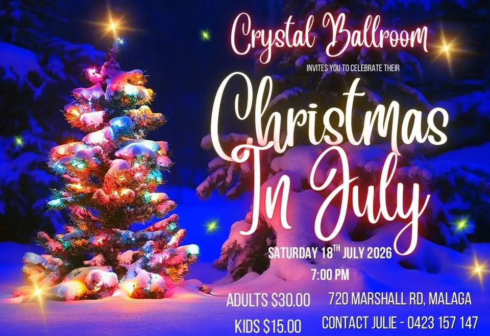 Crystal Ballroom Christmas in July