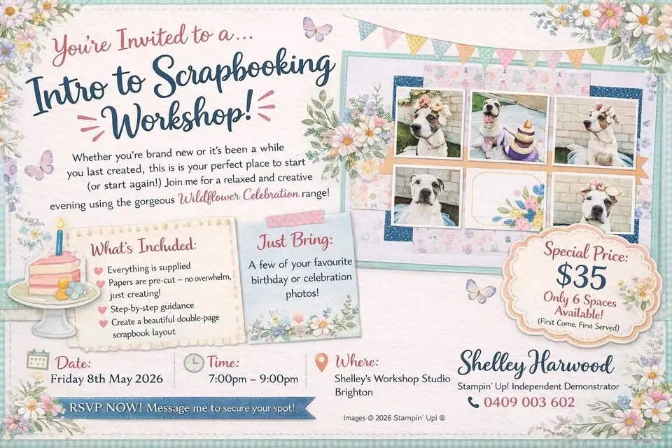 🌸 You’re Invited – Scrapbooking Made Simple! 🌸