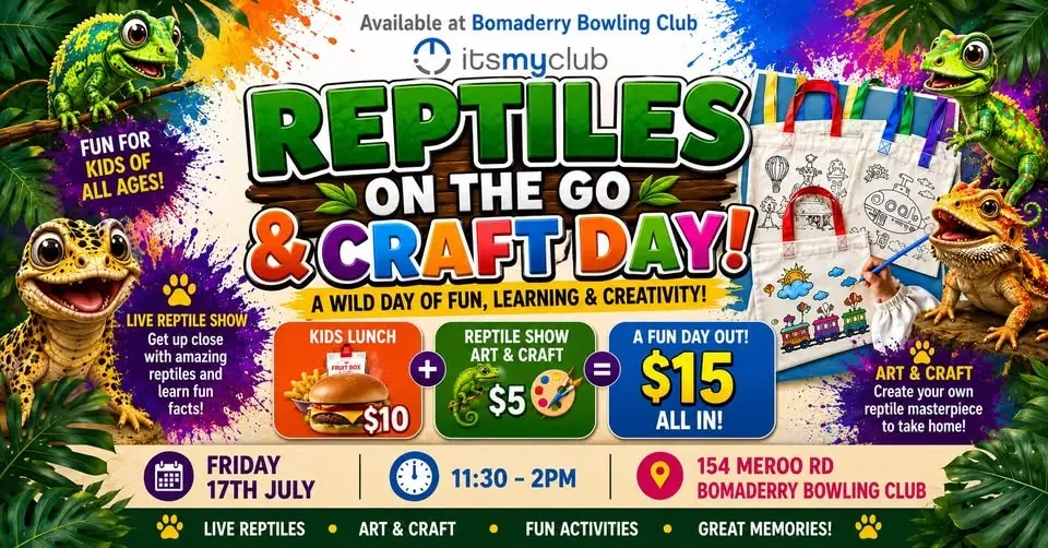 Reptiles on the go & Craft day!