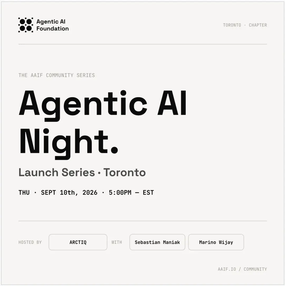 AAIF Toronto: Agentic AI Night
