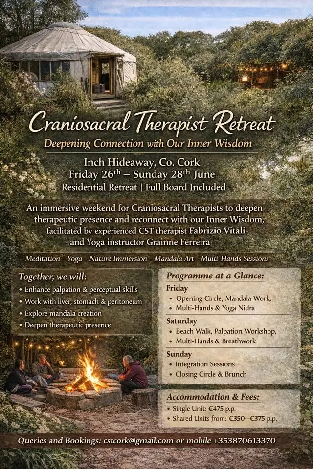 Craniosacral Therapists Retreat. Deepening The Connection With Our Inner Wisdom