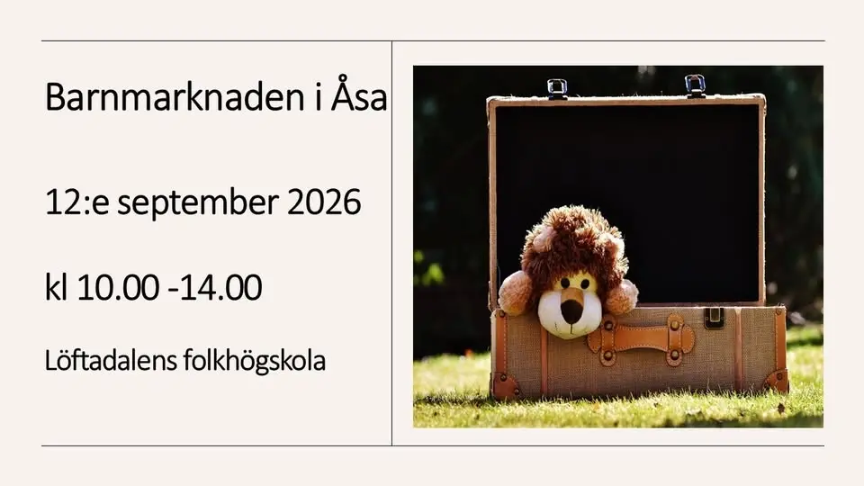 Barnmarknaden i Åsa, Höst 2026
