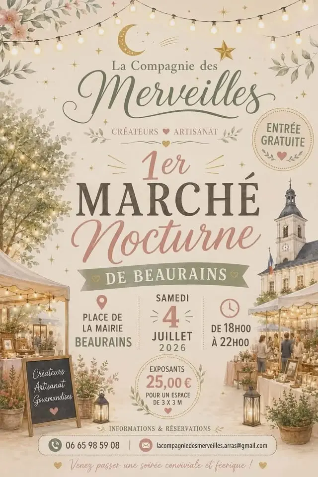 1er marché nocturne à Beaurains le 4 juillet 2026