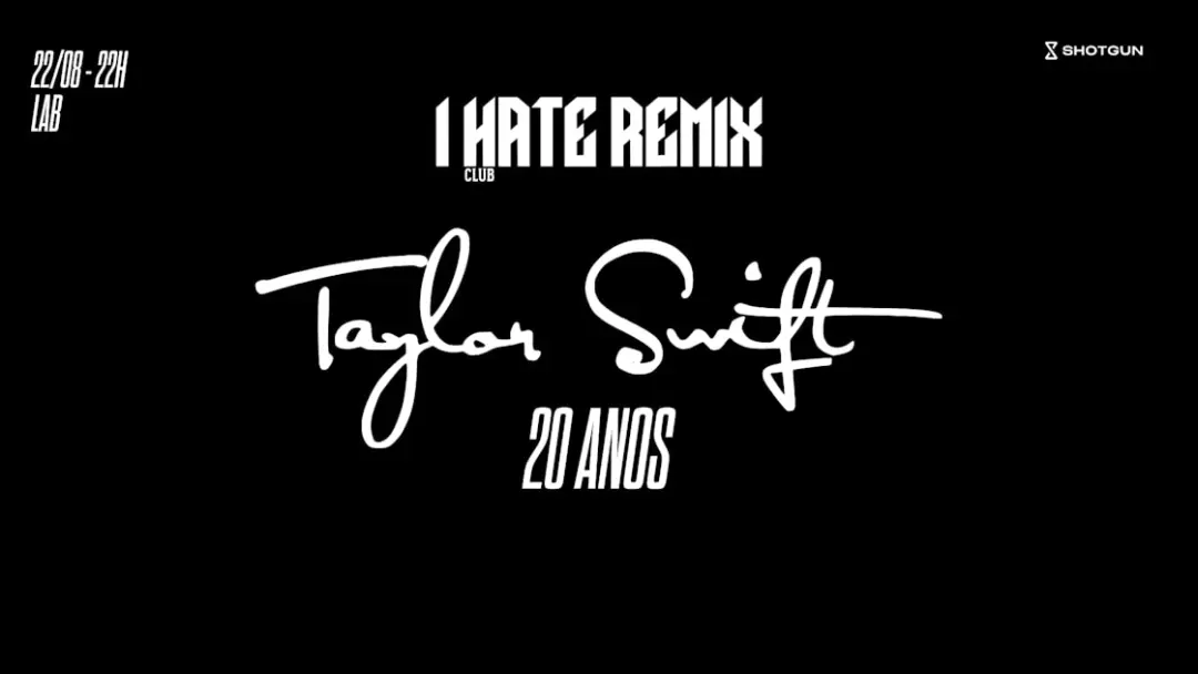 Ihr Taylor Swift 20 Anos 22/08 - 22h