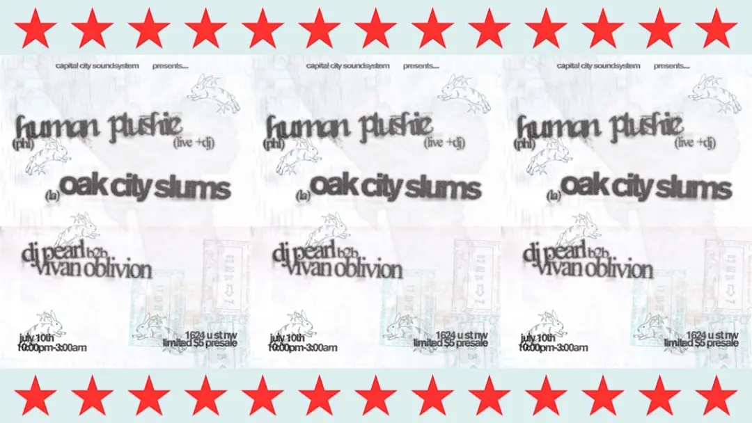 Ccss Presents: Human Plushie (Phl) + Oak City Slums (La)