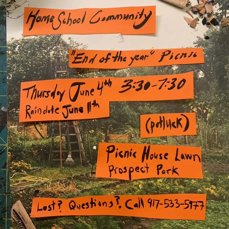 Home School Community “End of the year” Picnic