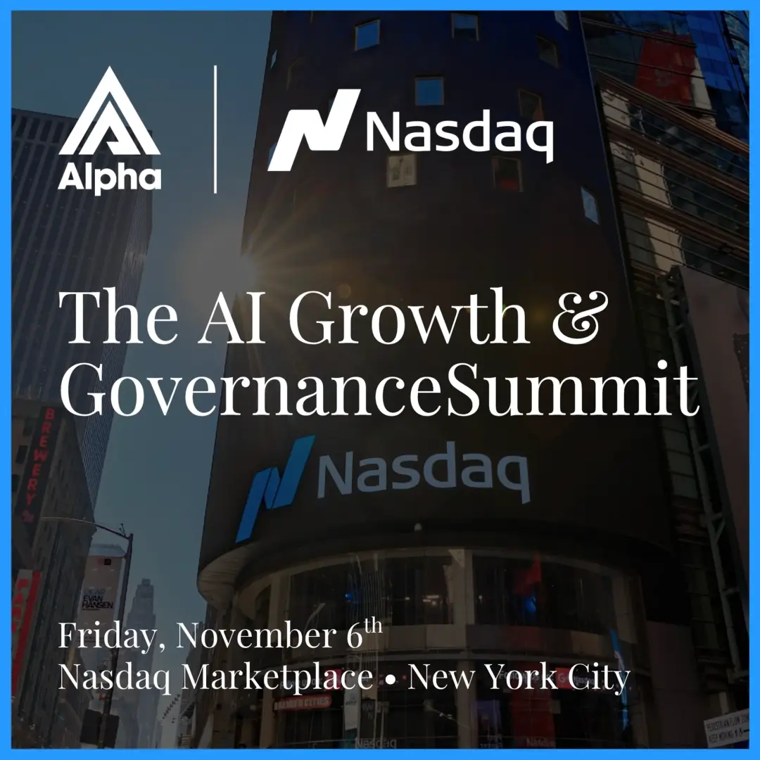 Alpha | Nasdaq : AI Growth & Governance Summit