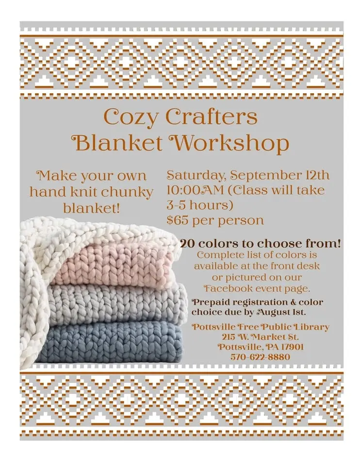 Cozy Crafters Blanket Workshop