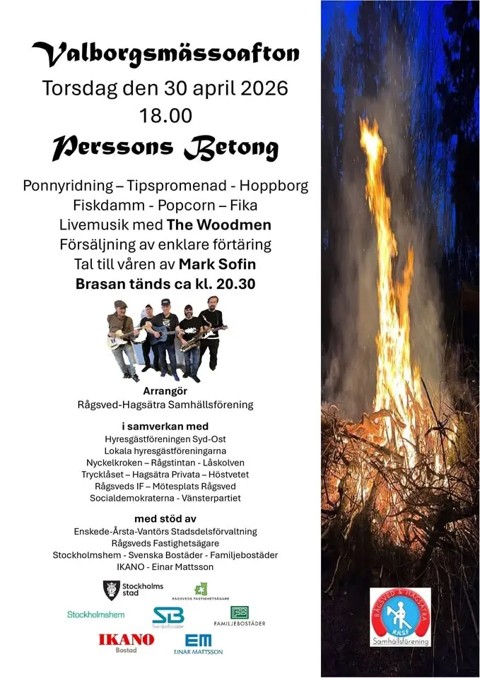 Valborgsmässoafton på Perssons Betong
