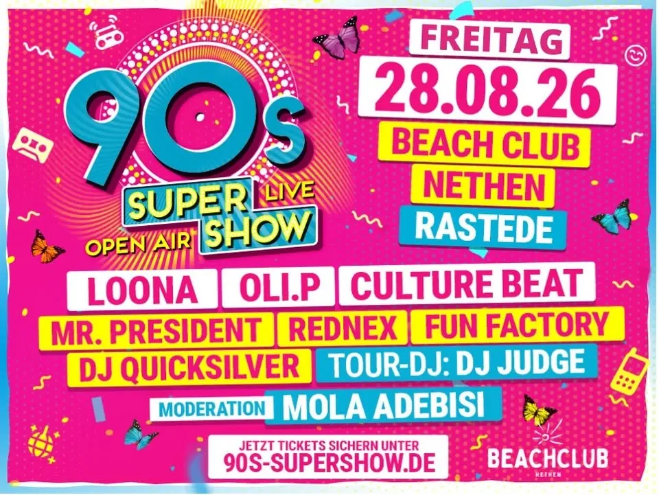 90s Super Show - Live & Open Air - Rastede