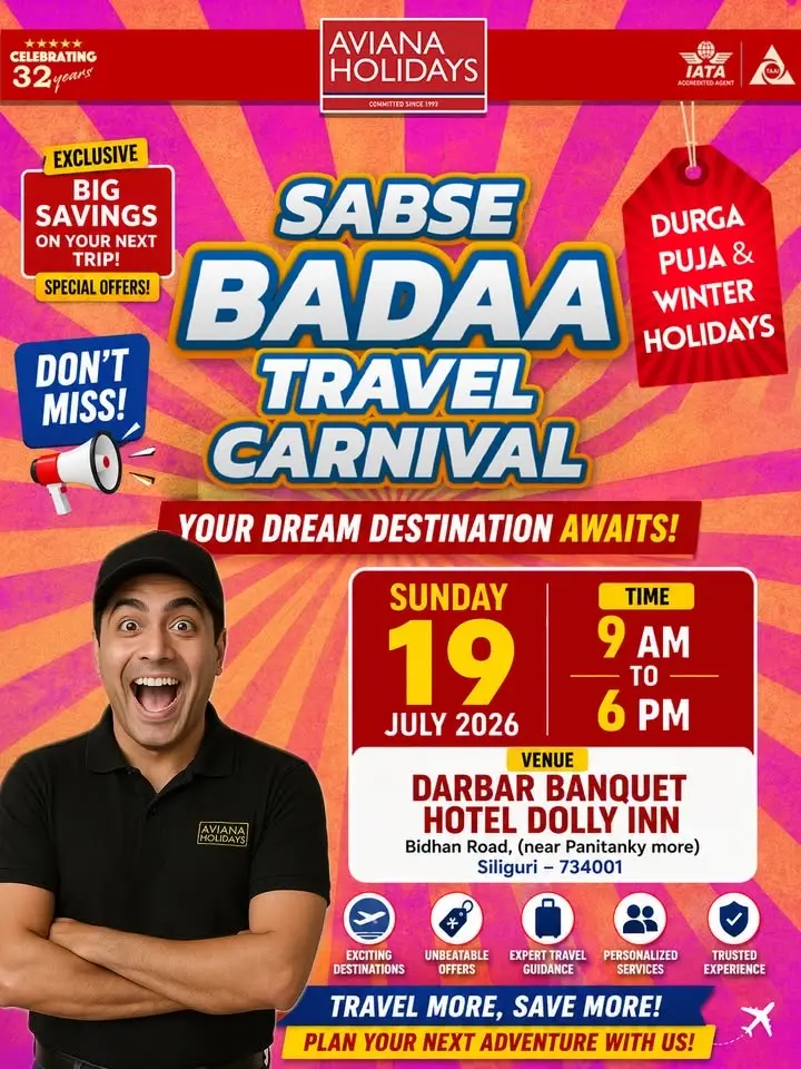 Sabse Badaa Travel Roadshow – Siliguri | Exclusive Holiday Packages 2026