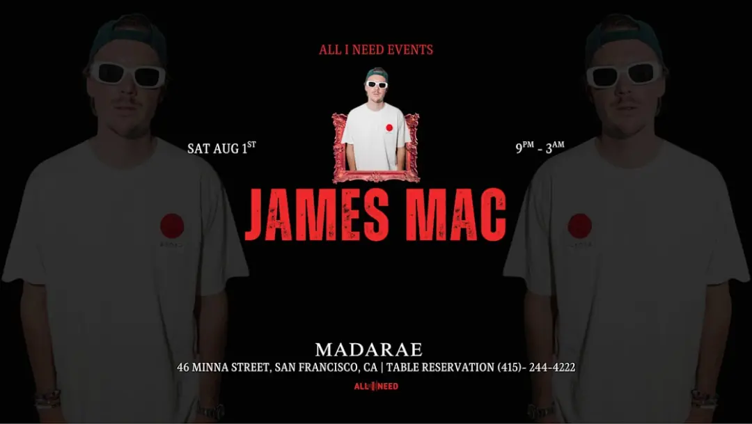 James Mac (Afro House - Tech House) At Madarae