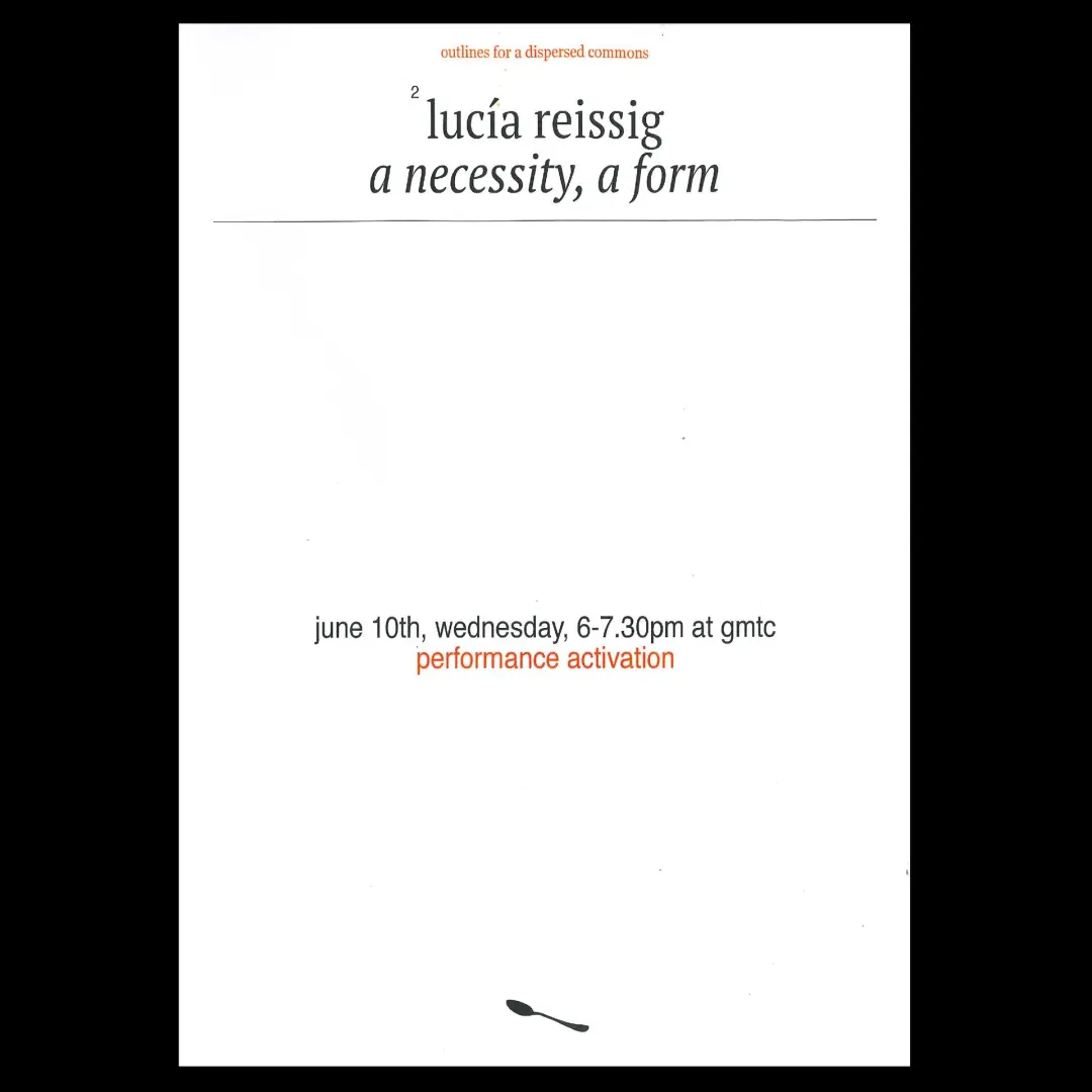 lucia reissig: a necessity, a form
