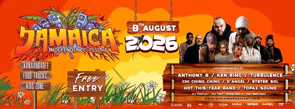 Jamaica Independence Festival 8 Aug 2026 - Free entry!