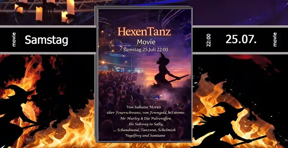 25.07.26 Hexentanz im Movie Bielefeld mit DJ Michelle